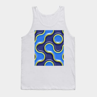 3D Pattern Curve Design Tank Top